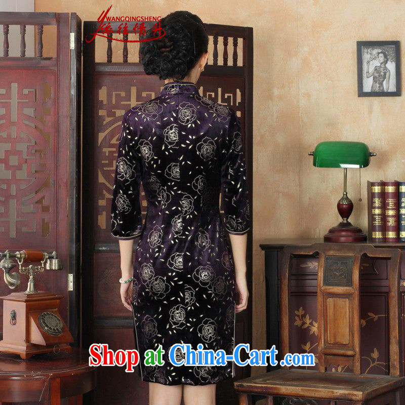 In accordance with the situation in spring and autumn, new Ethnic Wind women dresses, wool beauty 7 sub-cuff cheongsam dress such as figure 3 XL, in accordance with the situation, and, on-line shopping