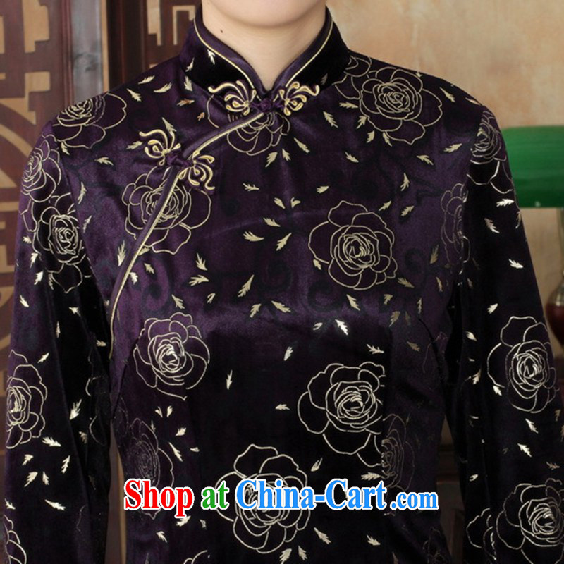 In accordance with the situation in spring and autumn, new Ethnic Wind women dresses, wool beauty 7 sub-cuff cheongsam dress such as figure 3 XL, in accordance with the situation, and, on-line shopping