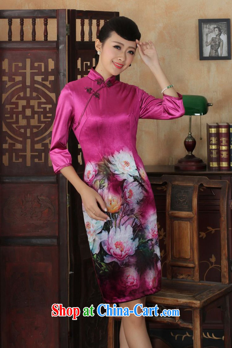 In accordance with the situation in spring and autumn, the female dresses Ethnic Wind-scouring pads 7 beauty cuff cheongsam dress as figure 3 XL pictures, price, brand platters! Elections are good character, the national distribution, so why buy now enjoy more preferential! Health