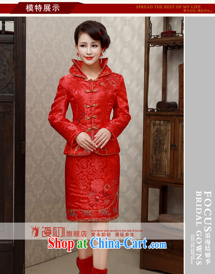 Early spread new 2015 bridal dresses retro beauty toast winter cheongsam dress thick graphics thin winter dresses, winter warm dresses embroidery upgrade XXL pictures, price, brand platters! Elections are good character, the national distribution, so why buy now enjoy more preferential! Health