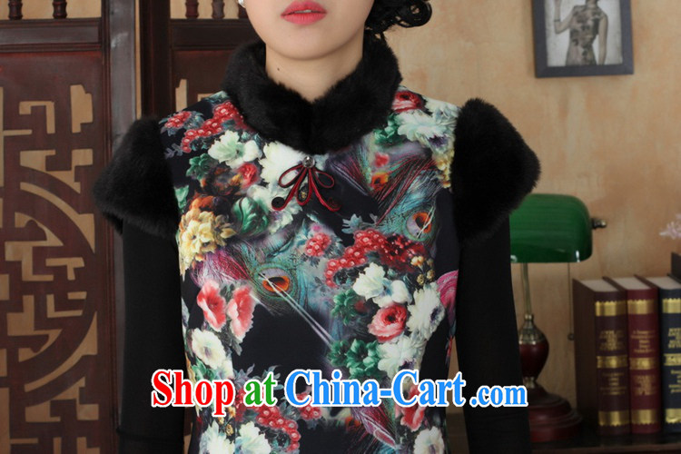 In accordance with the conditions in Spring, Spring and Winter new Chinese qipao, for poster beauty sleeveless dresses skirts as figure 2 XL pictures, price, brand platters! Elections are good character, the national distribution, so why buy now enjoy more preferential! Health