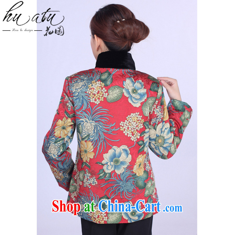 Spend the autumn and winter, new Chinese cheongsam dress Chinese Tang on the improvement for the charge-back, parka brigades