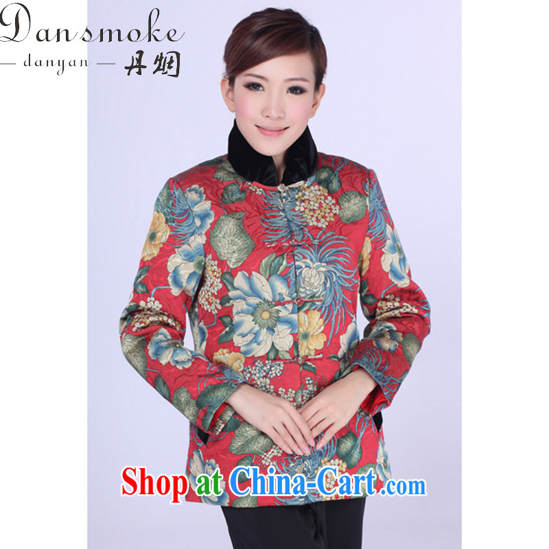 Dan smoke-free fall and winter new Chinese cheongsam dress Chinese Tang on the improvement for the deduction parka brigades