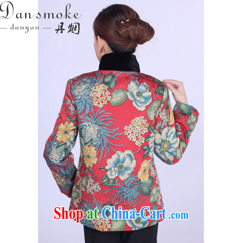 Dan smoke-free fall and winter new Chinese cheongsam dress Chinese Tang on the improvement for the deduction parka brigades