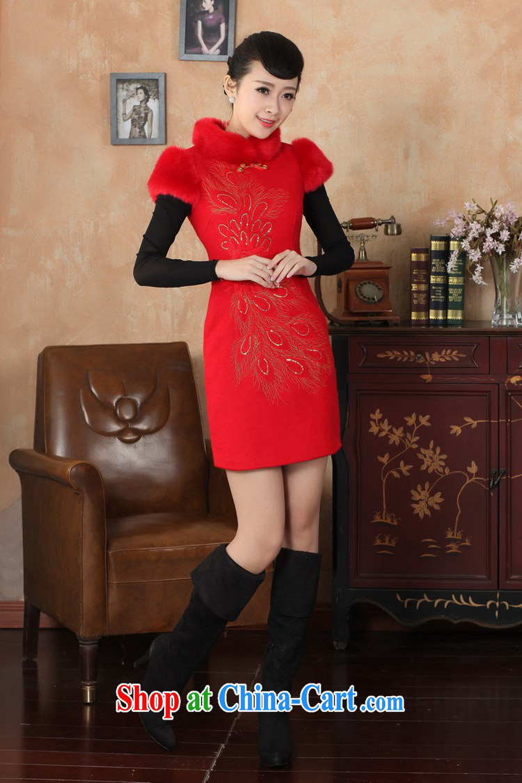 In accordance with the conditions and in winter new improved Tang replace traditional costumes, brought suit sleeveless Cultivating Female cheongsam dress - A black 2 XL pictures, price, brand platters! Elections are good character, the national distribution, so why buy now enjoy more preferential! Health