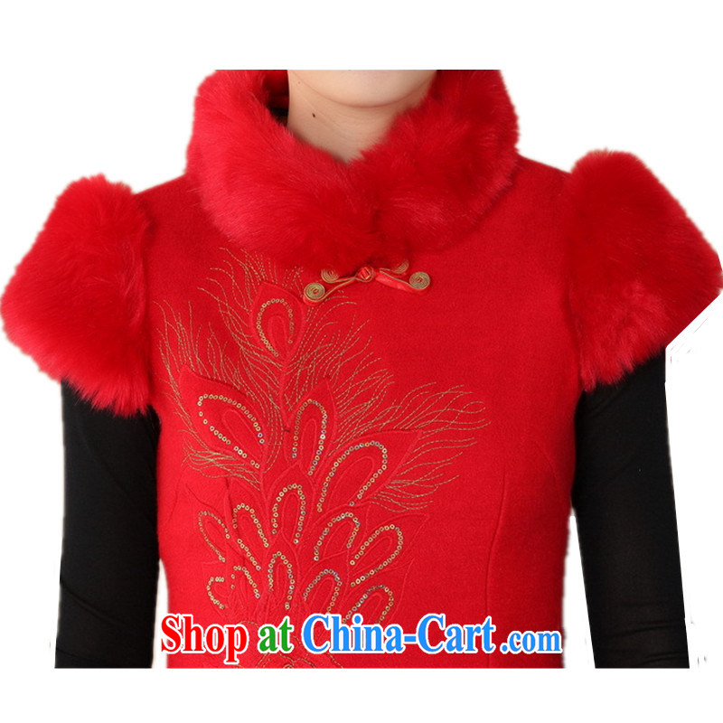 In accordance with the conditions and in winter new improved Tang fitted dresses, suits for a sleeveless beauty female cheongsam dress - A black 2 XL, in accordance with the situation, and, online shopping