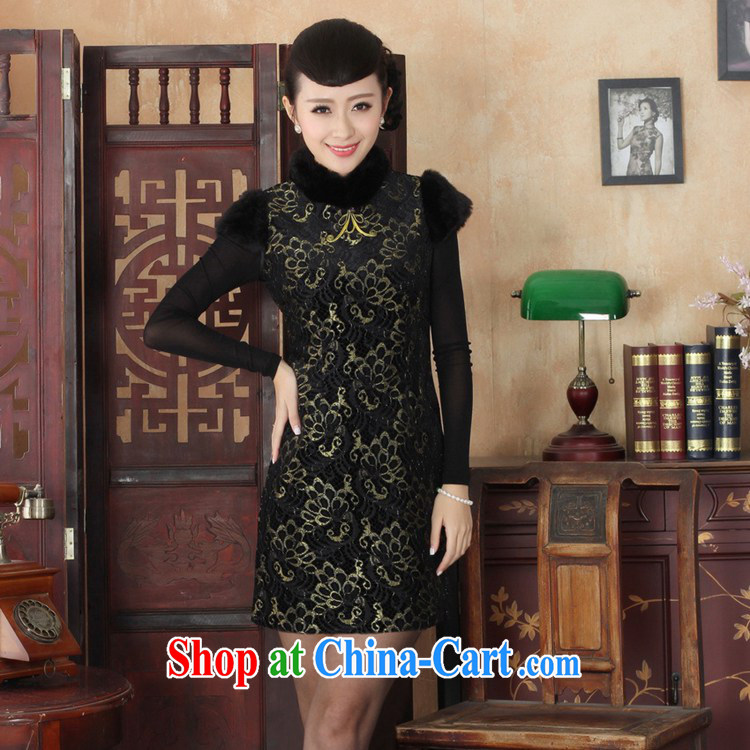According to the conditions in winter new Chinese qipao retro improved lace beauty sleeveless cheongsam dress shown in Figure 2 XL pictures, price, brand platters! Elections are good character, the national distribution, so why buy now enjoy more preferential! Health