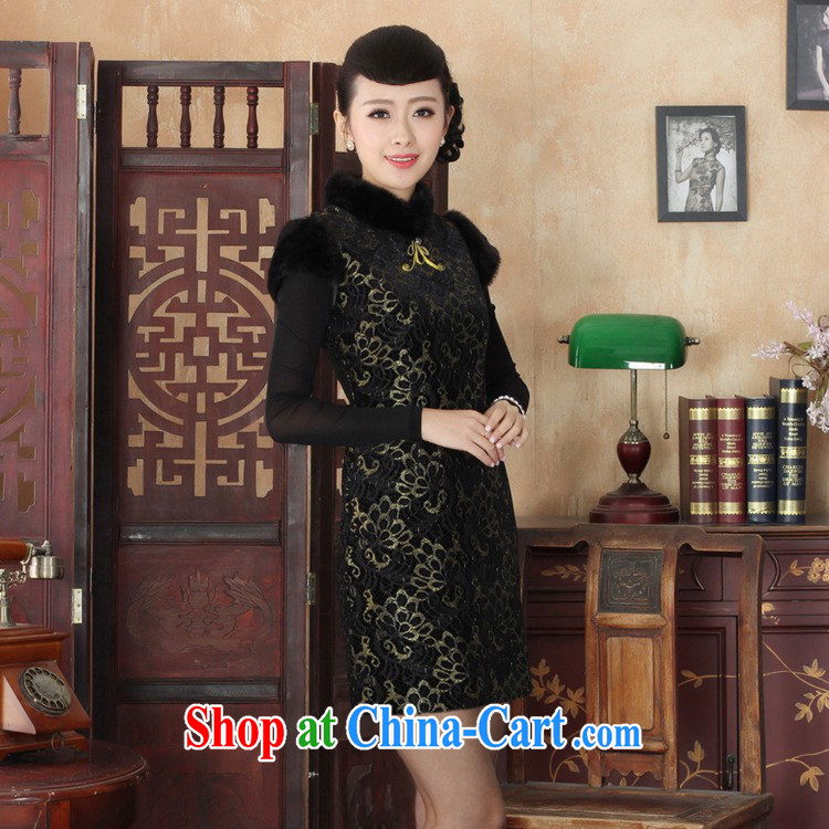 According to the conditions in winter new Chinese qipao retro improved lace beauty sleeveless cheongsam dress shown in Figure 2 XL pictures, price, brand platters! Elections are good character, the national distribution, so why buy now enjoy more preferential! Health