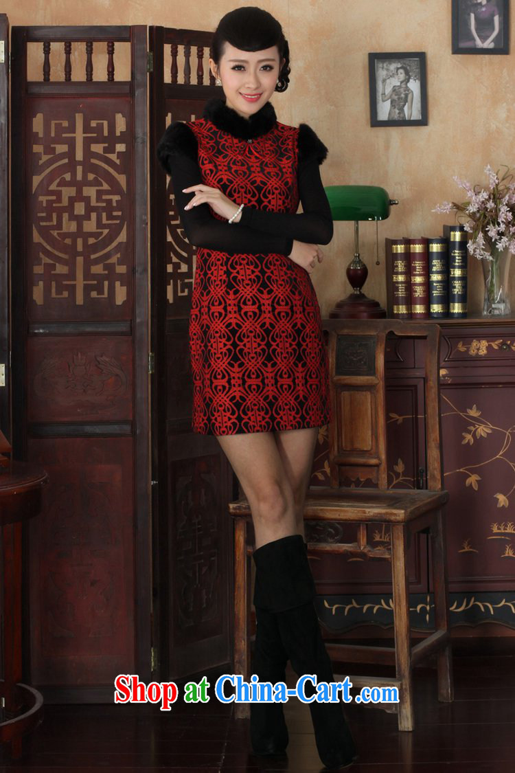 In accordance with the situation in Winter spring new improved Chinese qipao lace stitching sleeveless dresses beauty as shown in Figure 2 XL pictures, price, brand platters! Elections are good character, the national distribution, so why buy now enjoy more preferential! Health