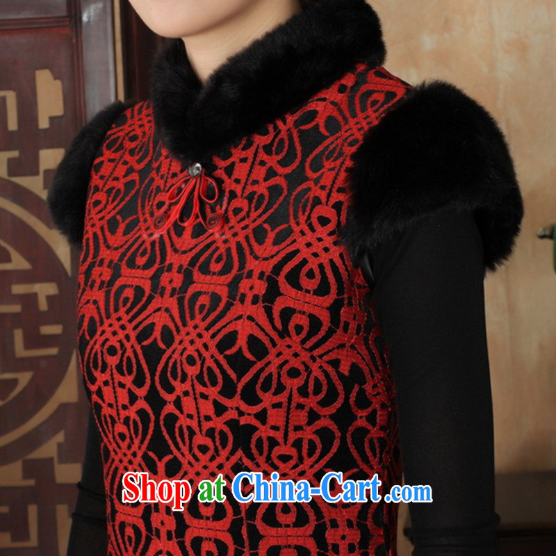 In accordance with the conditions and in winter spring new improved Chinese qipao lace stitching sleeveless dresses beauty as shown in Figure 2 XL, in accordance with the situation, and, on-line shopping