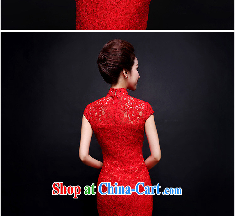 Donald Rumsfeld, the more than 2015 summer new bride toast wedding clothes dresses retro lace bows service improvement at Merlion long cultivating crowsfoot dress cheongsam red XL pictures, price, brand platters! Elections are good character, the national distribution, so why buy now enjoy more preferential! Health