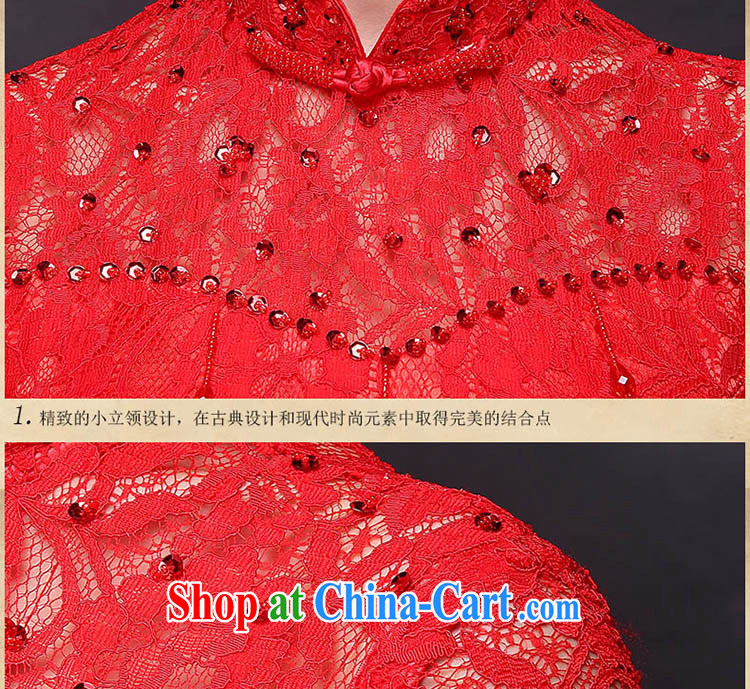 Donald Rumsfeld, the more than 2015 summer new bride toast wedding clothes dresses retro lace bows service improvement at Merlion long cultivating crowsfoot dress cheongsam red XL pictures, price, brand platters! Elections are good character, the national distribution, so why buy now enjoy more preferential! Health