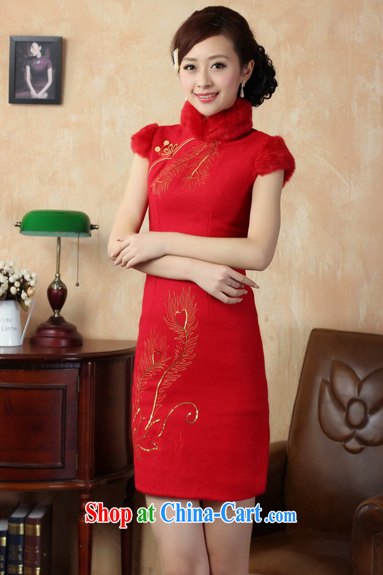 According to the conditions in winter new improved Chinese qipao, for a tight retro-tie sleeveless dresses beauty skirt such as figure 2 XL pictures, price, brand platters! Elections are good character, the national distribution, so why buy now enjoy more preferential! Health
