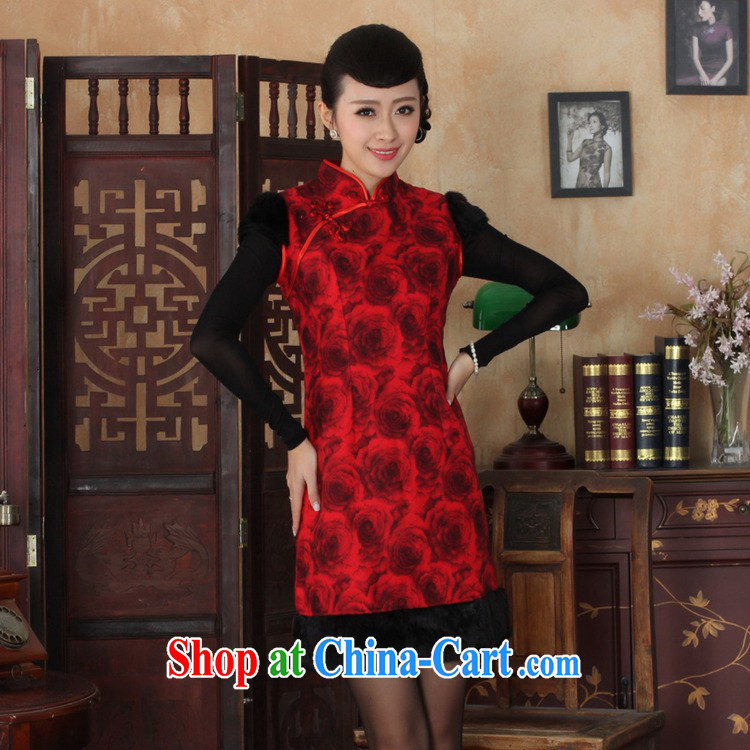 In accordance with the conditions and in winter new improved qipao, for a tight budget poster sleeveless Cultivating Female cheongsam dress as figure 2 XL pictures, price, brand platters! Elections are good character, the national distribution, so why buy now enjoy more preferential! Health