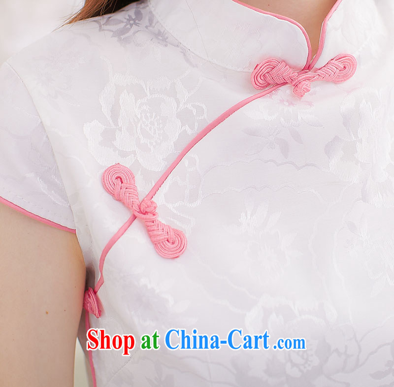 Summer 2014 new dresses, stylish and improved white peony flowers daily fresh girls Chinese Dress Butterfly Dream pink XL pictures, price, brand platters! Elections are good character, the national distribution, so why buy now enjoy more preferential! Health