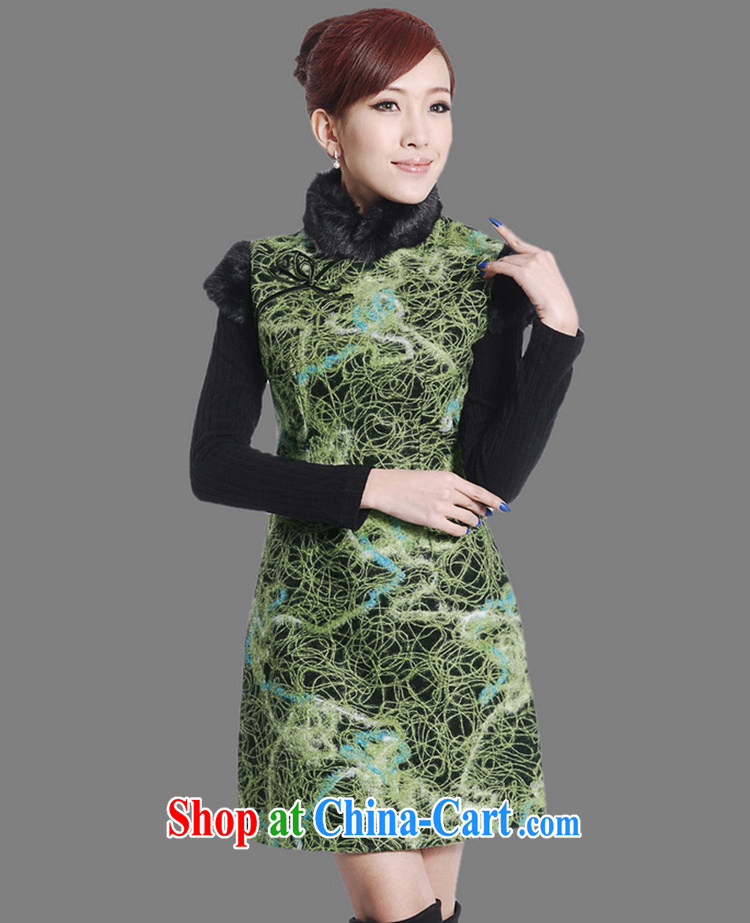 In accordance with the situation in winter new women with improved Chinese qipao, for a tight sleeveless dresses beauty as shown in Figure 2 XL pictures, price, brand platters! Elections are good character, the national distribution, so why buy now enjoy more preferential! Health