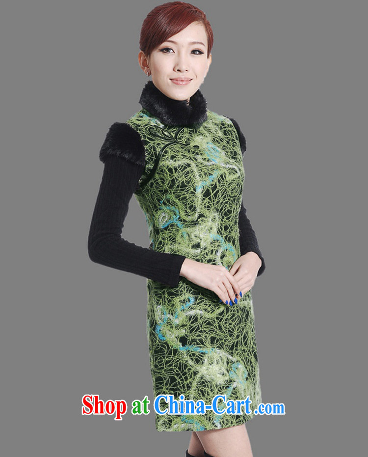 In accordance with the situation in winter new women with improved Chinese qipao, for a tight sleeveless dresses beauty as shown in Figure 2 XL pictures, price, brand platters! Elections are good character, the national distribution, so why buy now enjoy more preferential! Health