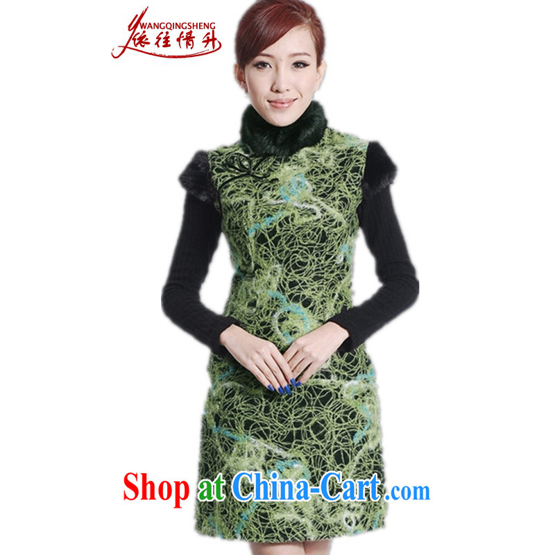 In accordance with the situation in winter new women with improved Chinese qipao, for a tight sleeveless dresses beauty as shown in Figure 2 XL