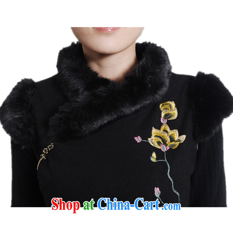 In accordance with the conditions and rise in winter, girls improved Chinese qipao, for a tight embroidered sleeveless dresses beauty as shown in Figure 2 XL, in accordance with the situation, and, on-line shopping