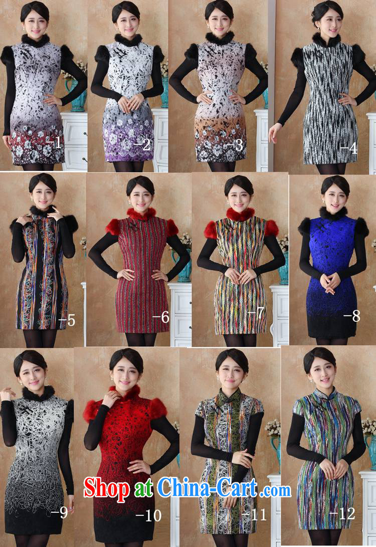 To Green, the winter new female Chinese qipao damask edges, stamp duty for cheongsam dress - 10 #3 XL pictures, price, brand platters! Elections are good character, the national distribution, so why buy now enjoy more preferential! Health