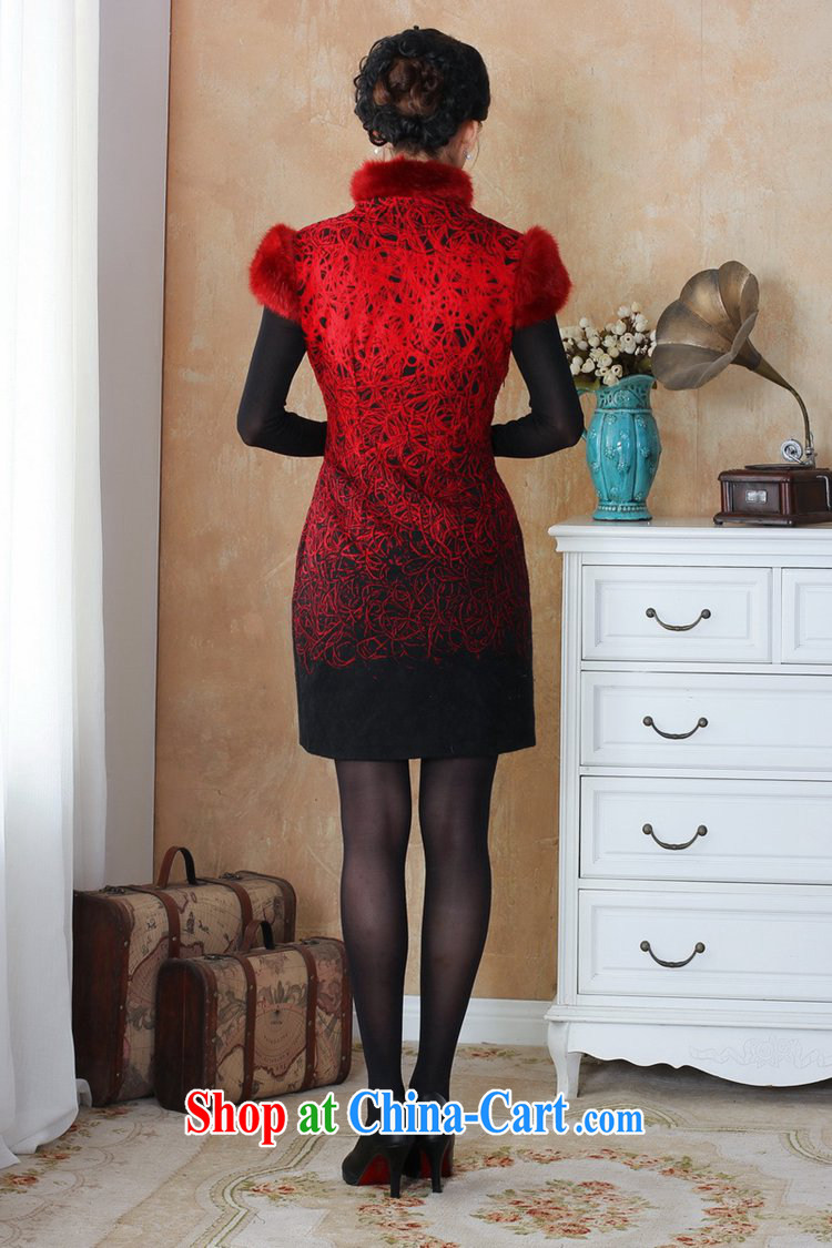 To Green, the winter new female Chinese qipao damask edges, stamp duty for cheongsam dress - 10 #3 XL pictures, price, brand platters! Elections are good character, the national distribution, so why buy now enjoy more preferential! Health