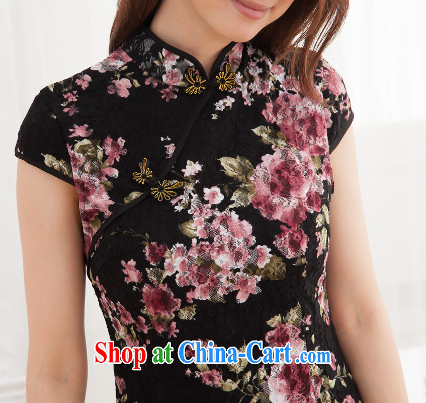 black lace cheongsam dress summer new improved fashion sense of beauty package and cheongsam white XL pictures, price, brand platters! Elections are good character, the national distribution, so why buy now enjoy more preferential! Health