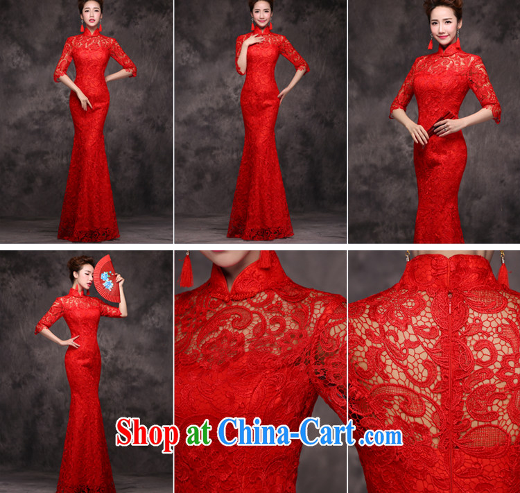 J. MIA 2015 new toast Service Bridal Fashion wedding dresses spring long-sleeved red Chinese Dress long, autumn and winter, red long-sleeved XL pictures, price, brand platters! Elections are good character, the national distribution, so why buy now enjoy more preferential! Health