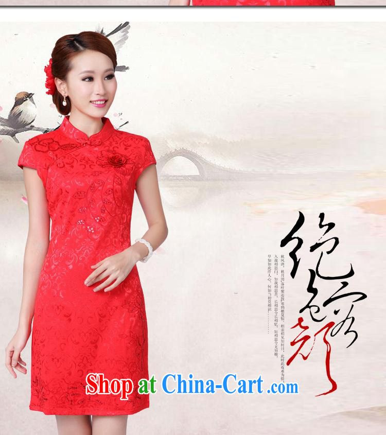 Catherine's flower-care 2015 wedding dresses bows new, summer red wedding dress high collar dress cheongsam red S pictures, price, brand platters! Elections are good character, the national distribution, so why buy now enjoy more preferential! Health