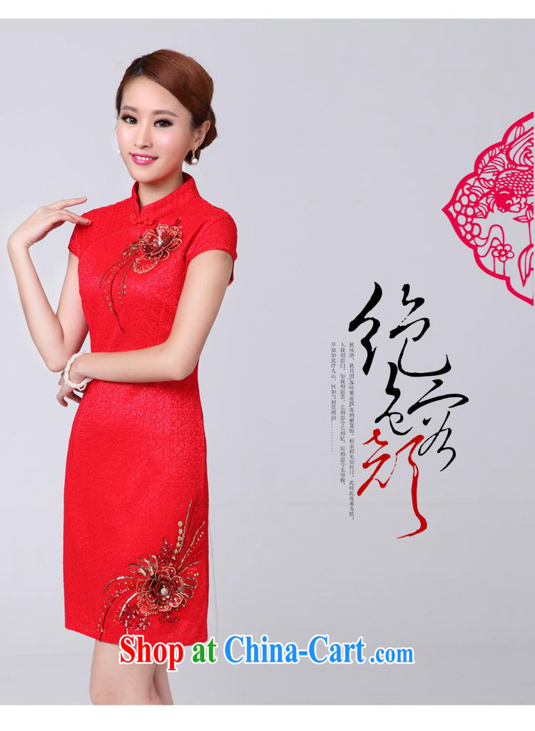 Catherine's flower child 2015 fashion dress bridal toast serving short red, marriage dresses autumn red XXL pictures, price, brand platters! Elections are good character, the national distribution, so why buy now enjoy more preferential! Health