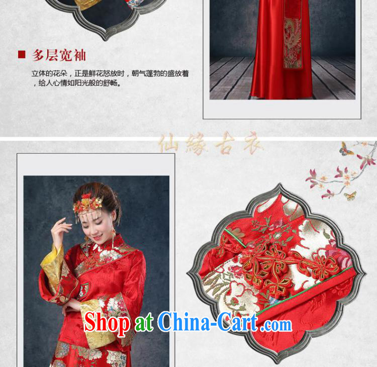 Summer 2015 new bridal wedding dresses red toast serving long-soo kimono Chinese wedding dress long-sleeved dresses Soo Wo service use phoenix retro married Yi red XL pictures, price, brand platters! Elections are good character, the national distribution, so why buy now enjoy more preferential! Health