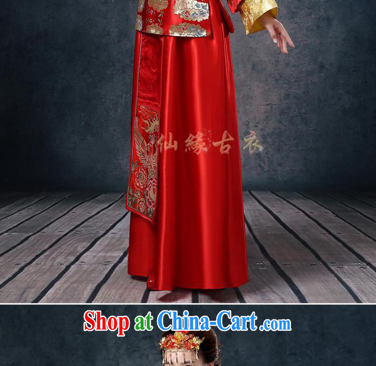 Summer 2015 new bridal wedding dresses red toast serving long-soo kimono Chinese wedding dress long-sleeved dresses Soo Wo service use phoenix retro married Yi red XL pictures, price, brand platters! Elections are good character, the national distribution, so why buy now enjoy more preferential! Health