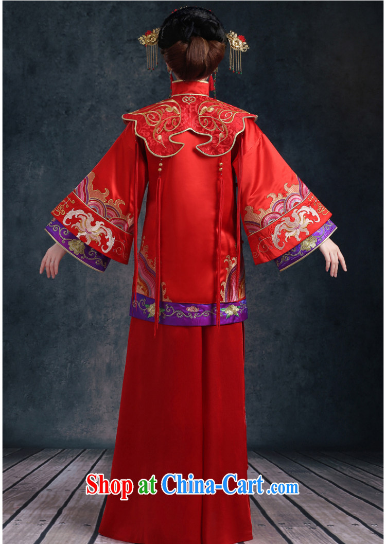 2015 new Cherrie Ying Sau WO Service Bridal wedding dresses red toast clothing Chinese wedding married Yi long, long-sleeved dresses skirts show Summer kimono girl red L pictures, price, brand platters! Elections are good character, the national distribution, so why buy now enjoy more preferential! Health