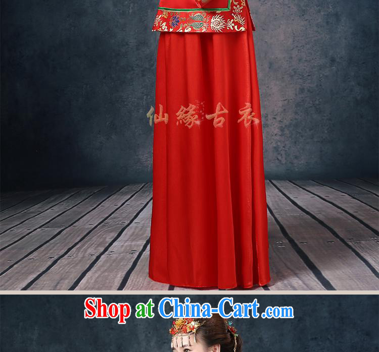 Wei Qi 2015 summer New Sau Wo service bridal gown red Chinese Antique woman serving toast wedding dresses use phoenix female Red XXL pictures, price, brand platters! Elections are good character, the national distribution, so why buy now enjoy more preferential! Health