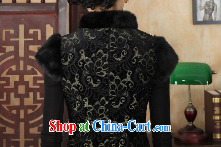 Shanghai, optimize purchase Chinese improved cheongsam dress short skirt winter clothing New-stretch lace gold velour Sau San cheongsam dress Y 0024 red 40/XXL pictures, price, brand platters! Elections are good character, the national distribution, so why buy now enjoy more preferential! Health