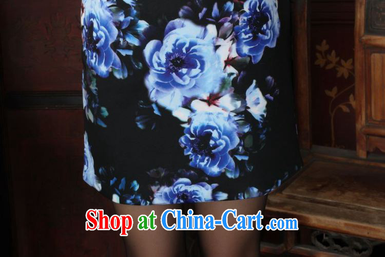 Shanghai, optimize purchase Chinese improved cheongsam dress short skirt winter clothing New-wool dresses beauty Y 0027 photo color 40/XXL pictures, price, brand platters! Elections are good character, the national distribution, so why buy now enjoy more preferential! Health