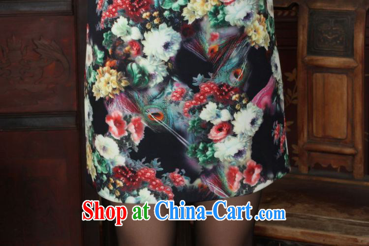 And Jing Ge Chinese improved cheongsam dress short skirt winter clothing New-wool dresses beauty picture color 40/XXL pictures, price, brand platters! Elections are good character, the national distribution, so why buy now enjoy more preferential! Health
