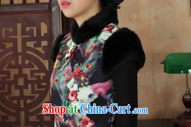 And Jing Ge Chinese improved cheongsam dress short skirt winter clothing New-wool dresses beauty picture color 40/XXL pictures, price, brand platters! Elections are good character, the national distribution, so why buy now enjoy more preferential! Health