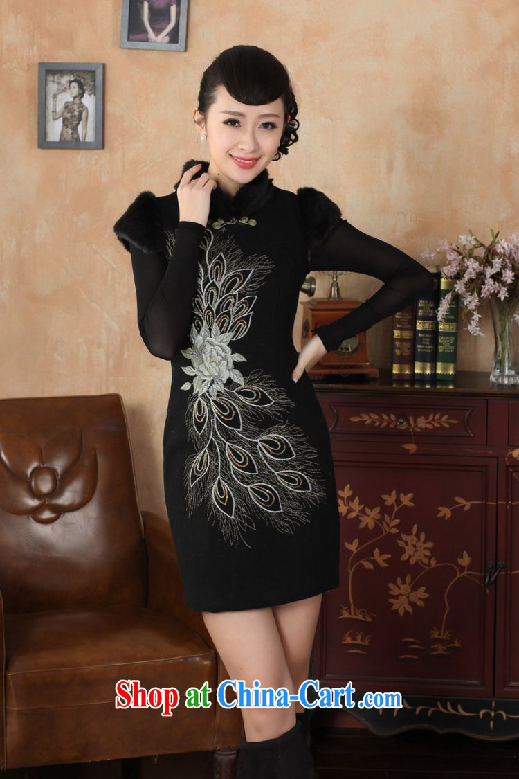And Jing Ge Chinese improved cheongsam dress short skirt winter clothing new, retro-beauty embroidery cotton robes Y 0030 red 40/XXL pictures, price, brand platters! Elections are good character, the national distribution, so why buy now enjoy more preferential! Health