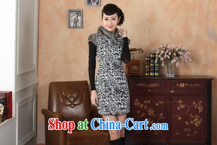 Jing An outfit, Ms. Tang with improved winter dresses, for the waist dress dresses gray 2 XL pictures, price, brand platters! Elections are good character, the national distribution, so why buy now enjoy more preferential! Health