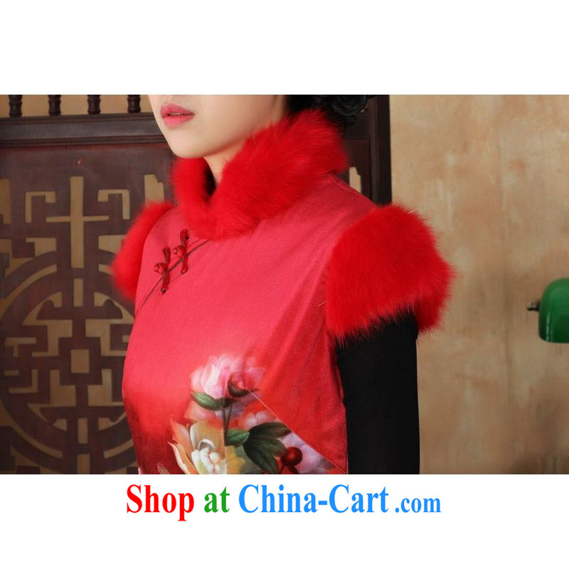 Jing An outfit, Ms. Tang with improved winter dresses, for the waist dress dresses - C picture color 2 XL, facilitating Jing, shopping on the Internet