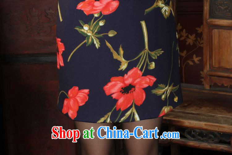 Jing An outfit, Ms. Tang with improved winter dresses, for the waist dress dresses Y 0027 Map Color 2 XL pictures, price, brand platters! Elections are good character, the national distribution, so why buy now enjoy more preferential! Health