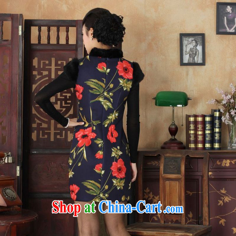 Jing An outfit, Ms. Tang with improved winter dresses, for the waist dress dresses Y 0027 Map Color 2 XL, facilitating Jing, shopping on the Internet