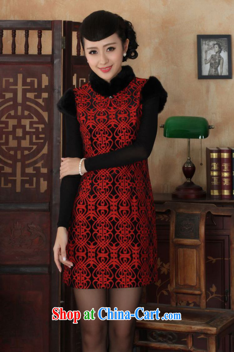 Jing An outfit, Ms. Tang with improved winter dresses, for wool and lace-up waist dress dresses Y 0023 Map Color 2 XL pictures, price, brand platters! Elections are good character, the national distribution, so why buy now enjoy more preferential! Health