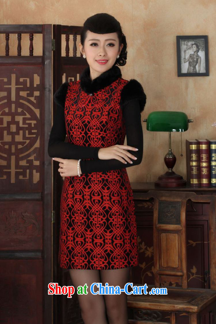 Jing An outfit, Ms. Tang with improved winter dresses, for wool and lace-up waist dress dresses Y 0023 Map Color 2 XL pictures, price, brand platters! Elections are good character, the national distribution, so why buy now enjoy more preferential! Health
