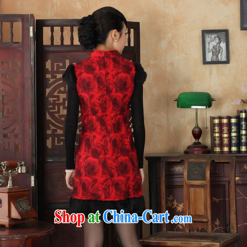 Jing An outfit, Ms. Tang with improved winter dresses, for the waist dress dresses red 2 XL, an Jing, shopping on the Internet