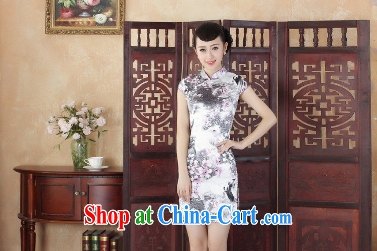 Jing An outfit, Ms. Tang is improved summer dresses, for a tight stamp collection waist dress dresses J 5130 Map Color 2 XL pictures, price, brand platters! Elections are good character, the national distribution, so why buy now enjoy more preferential! Health