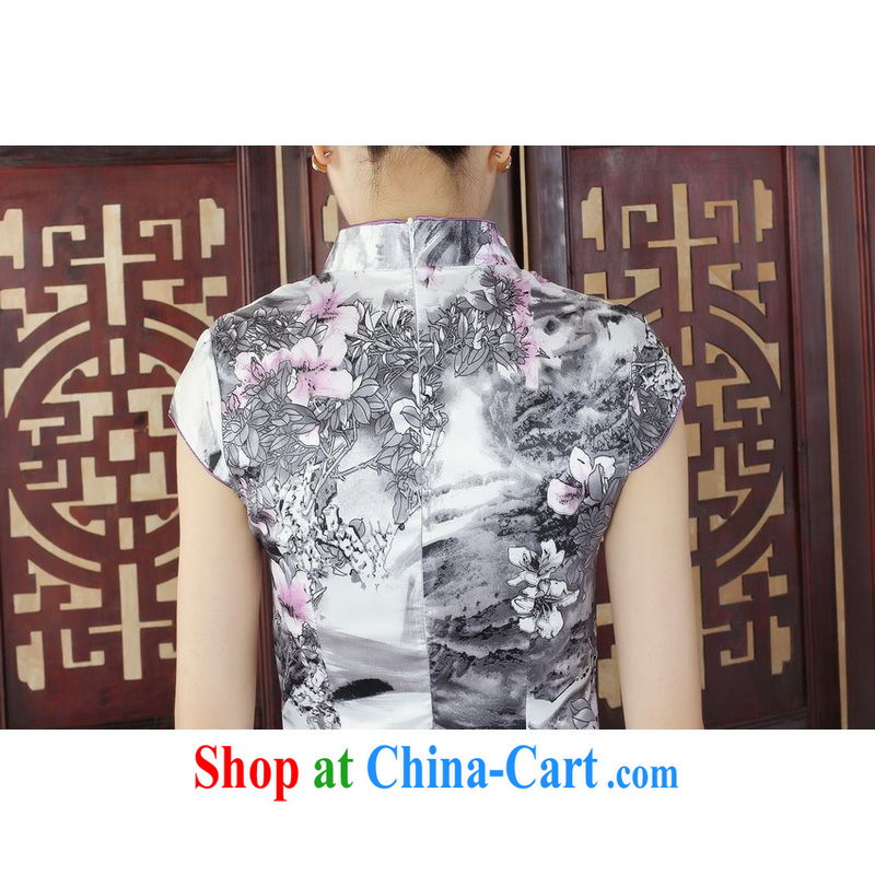 Jing An outfit, Ms. Tang is improved summer dresses, for the hard-pressed the Stamp Duty waist dress dresses J 5130 Map Color 2 XL, facilitating Jing, and shopping on the Internet