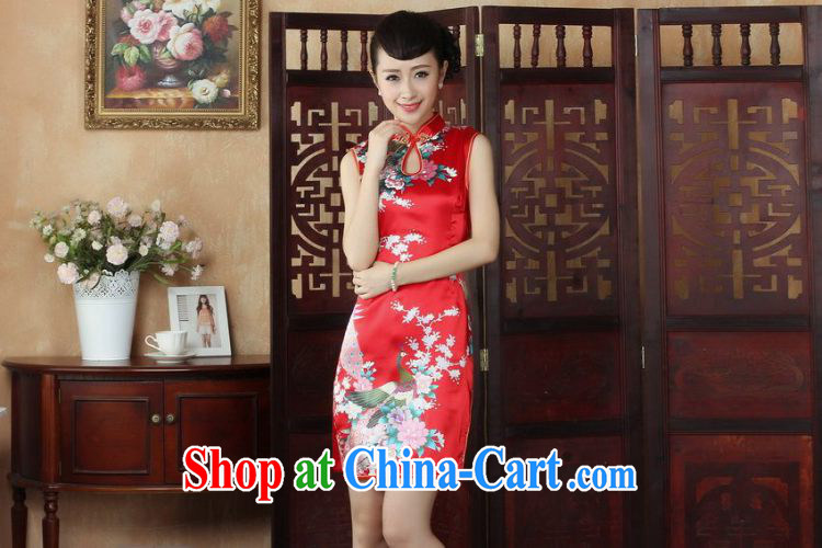 Jing An outfit, Ms. Tang is improved summer dresses, for the hard-pressed Peacock short cheongsam dress dresses J 5143 white 2XL pictures, price, brand platters! Elections are good character, the national distribution, so why buy now enjoy more preferential! Health