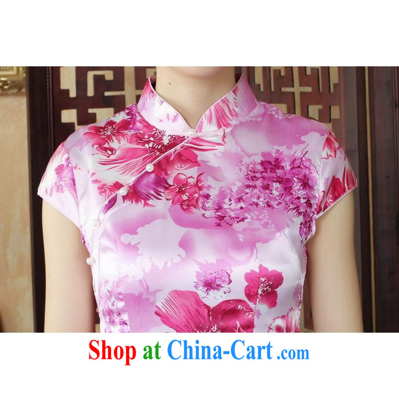 Jing An outfit, Ms. Tang is improved summer dresses, for cultivating dress dress pink 2 XL, facilitating Jing, shopping on the Internet