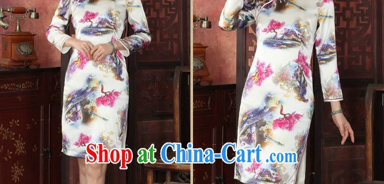 Take the cheongsam dress Chinese autumn and winter sauna long-sleeved Silk Cheongsam Chinese improved, for retro Silk Cheongsam 1025 #2 XL pictures, price, brand platters! Elections are good character, the national distribution, so why buy now enjoy more preferential! Health